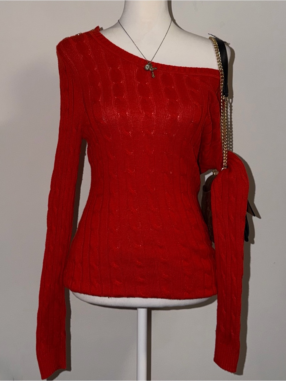 2000s vintage 2012 Banana Republic whimsical bohemian orange knitted sweater